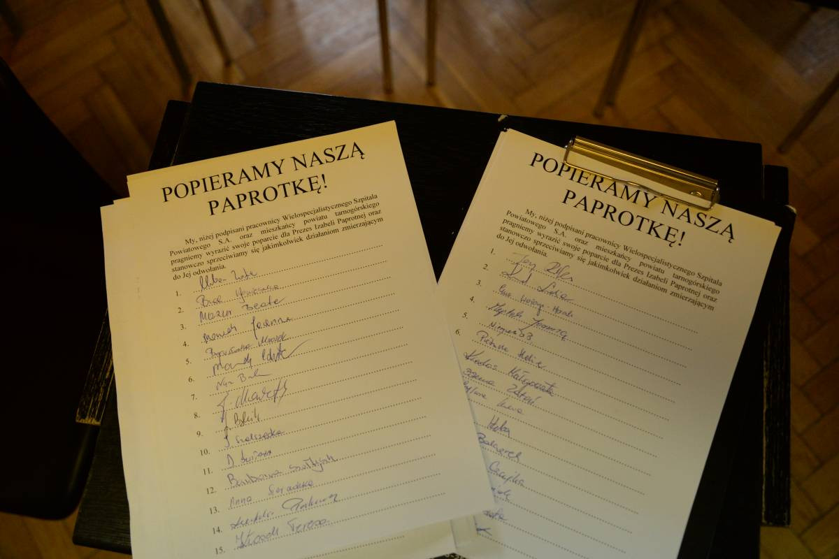 Dzisiaj pikieta pod starostwem