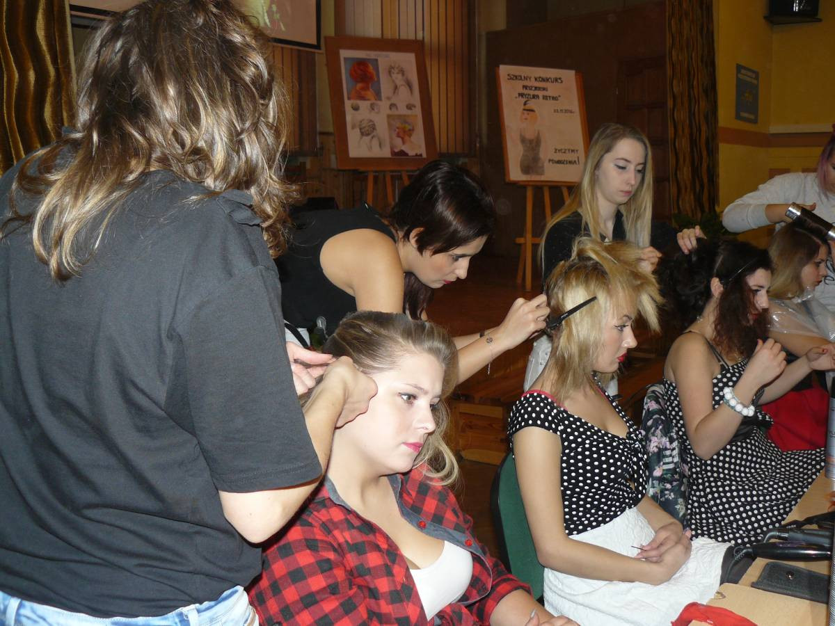 Fryzura w stylu retro