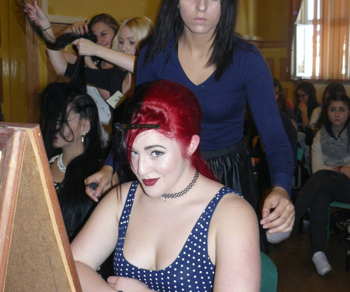 Fryzura w stylu retro