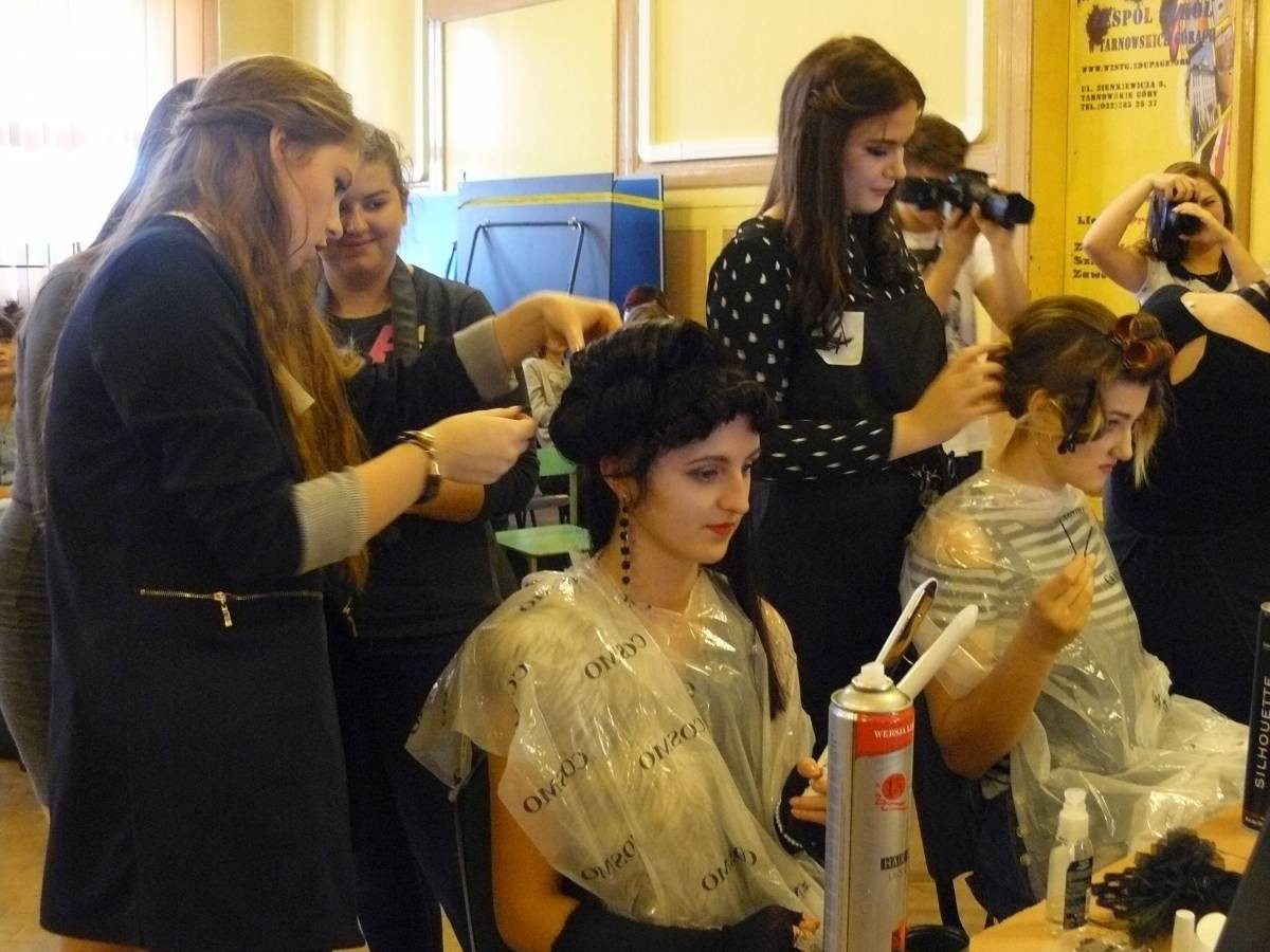 Fryzura w stylu retro