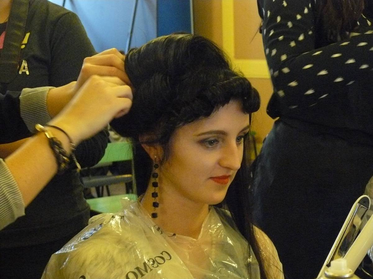 Fryzura w stylu retro