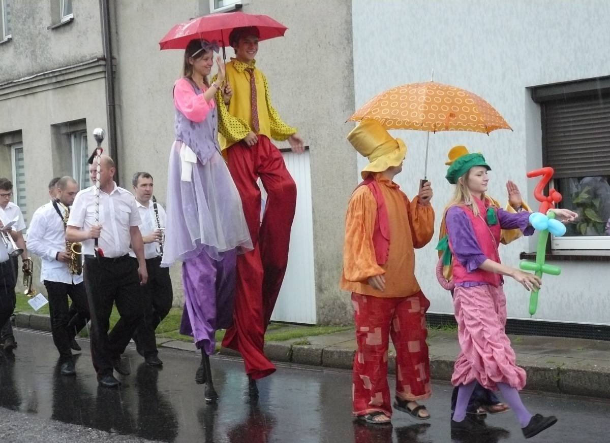 Ulewa na początek Dni Miasteczka Śląskiego