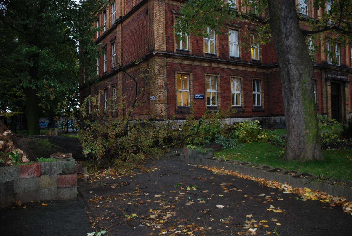 Ksawery uderzył minionej nocy