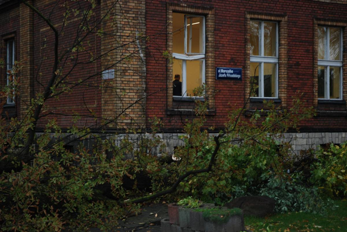 Ksawery uderzył minionej nocy