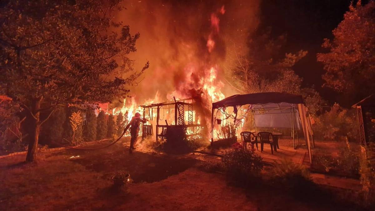 Pożary na ogródkach działkowych