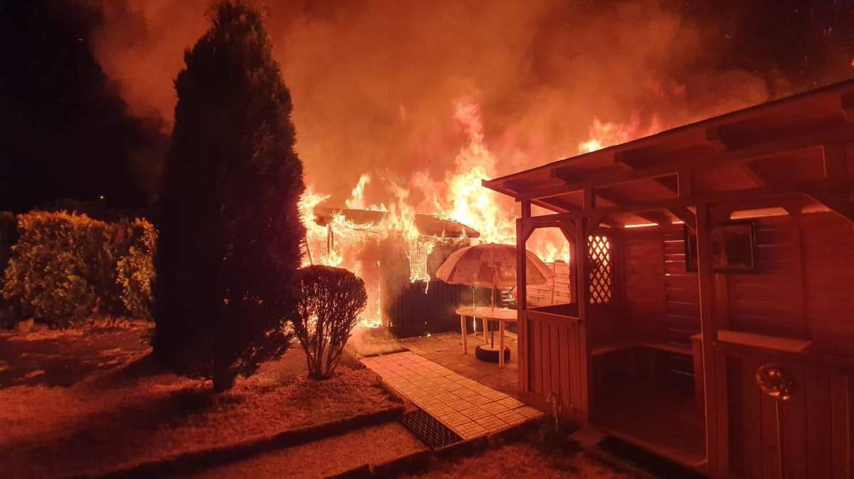 Pożary na ogródkach działkowych