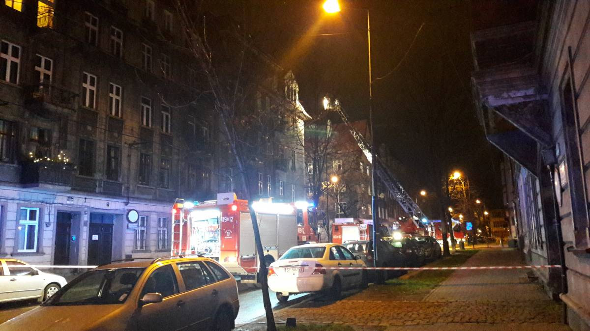 Bytom. Orzech. Pożary od fajerwerków