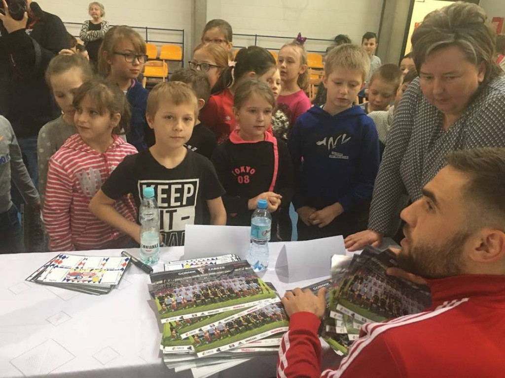 Piłkarze Górnika Zabrze odwiedzili nasze szkoły