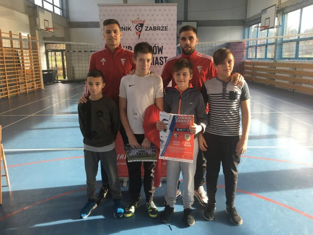 Piłkarze Górnika Zabrze odwiedzili nasze szkoły