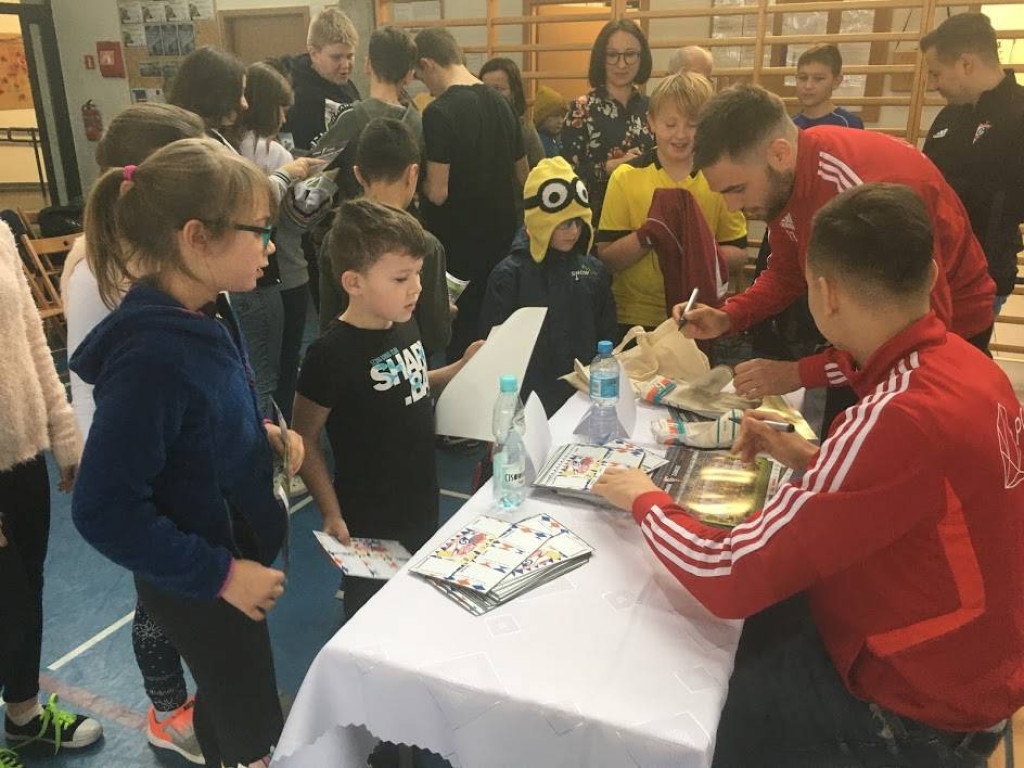 Piłkarze Górnika Zabrze odwiedzili nasze szkoły