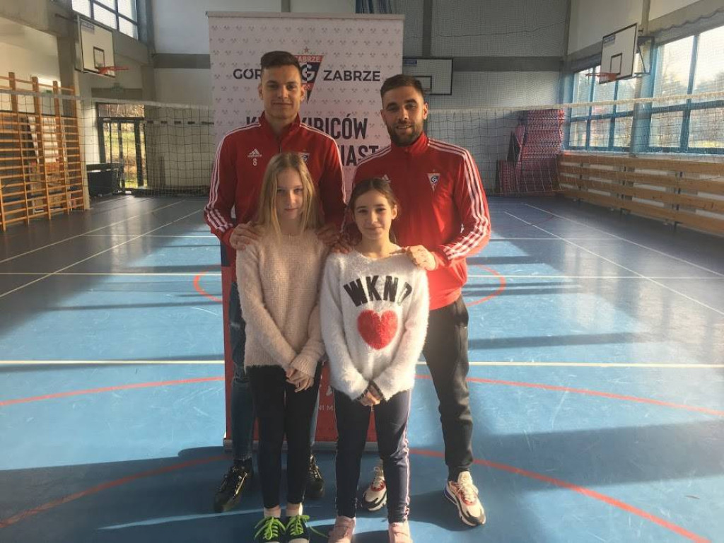 Piłkarze Górnika Zabrze odwiedzili nasze szkoły