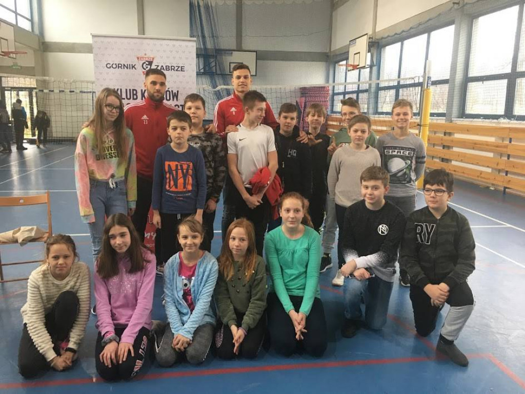 Piłkarze Górnika Zabrze odwiedzili nasze szkoły