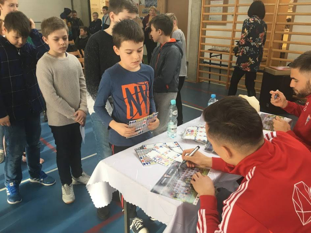 Piłkarze Górnika Zabrze odwiedzili nasze szkoły