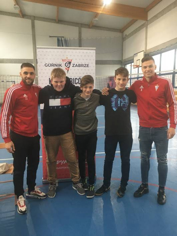 Piłkarze Górnika Zabrze odwiedzili nasze szkoły