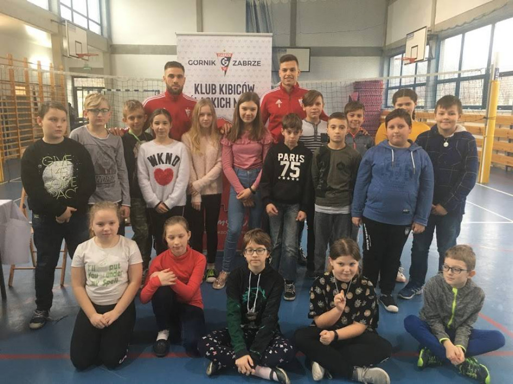 Piłkarze Górnika Zabrze odwiedzili nasze szkoły