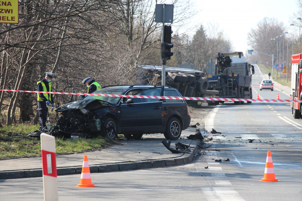 Wypadek na tarnogórskiej obwodnicy
