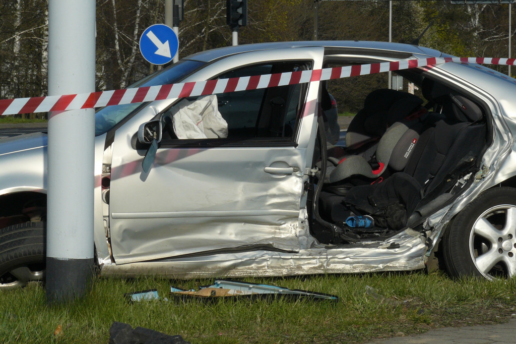 Wypadek z udziałem radiowozu