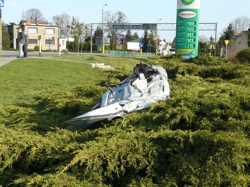 Wypadek z udziałem radiowozu