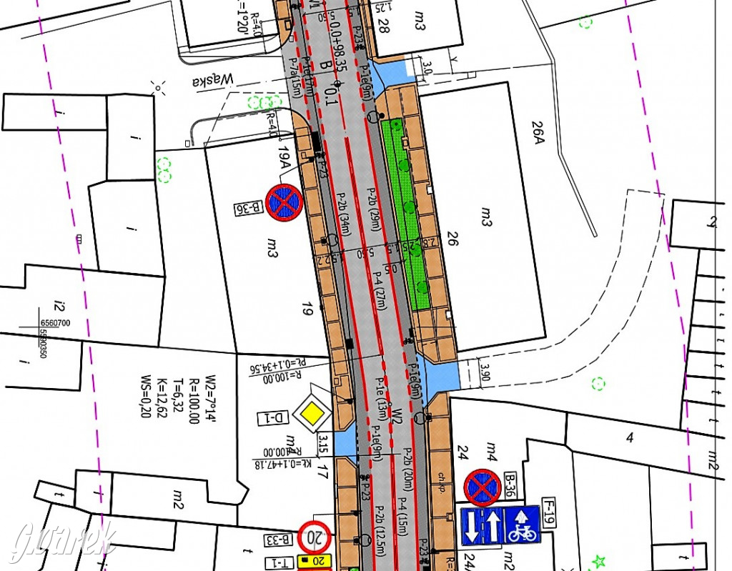 Plany przebudowanej ul. Sobieskiego w Tarn. Górach