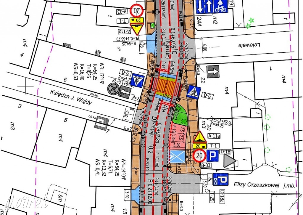 Plany przebudowanej ul. Sobieskiego w Tarn. Górach