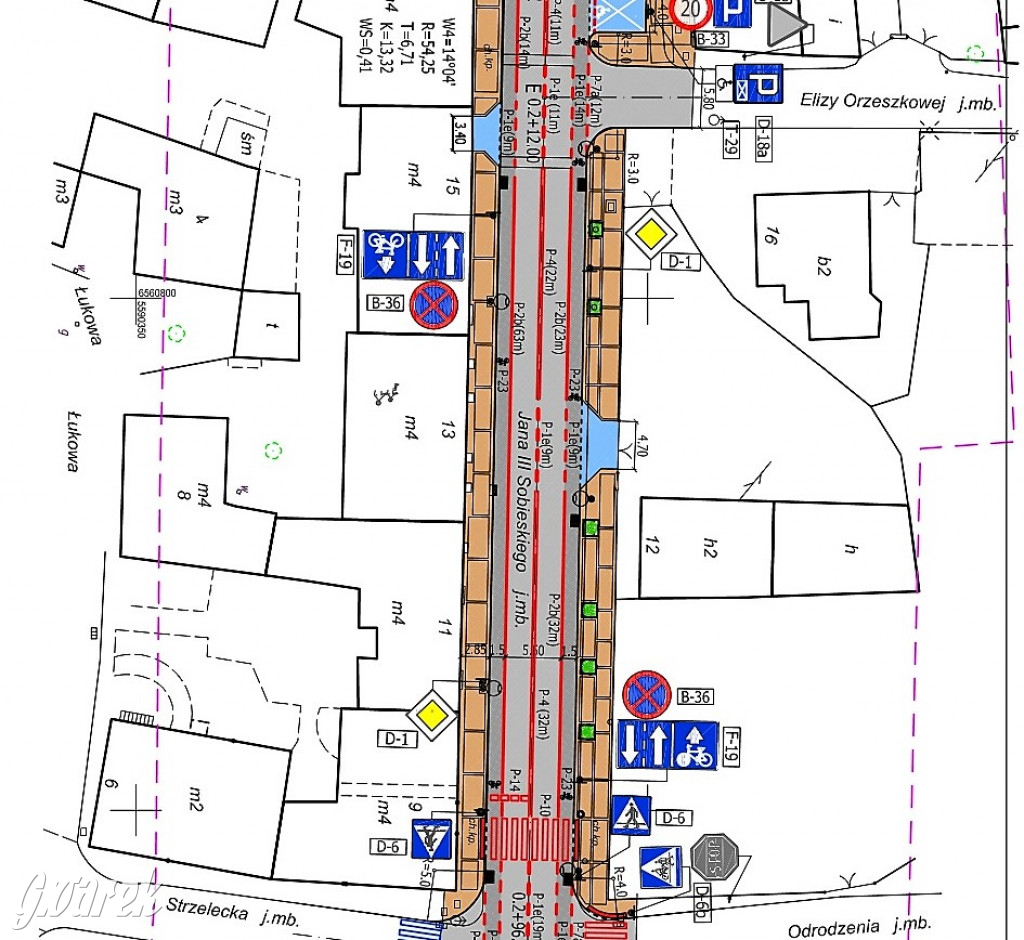 Plany przebudowanej ul. Sobieskiego w Tarn. Górach