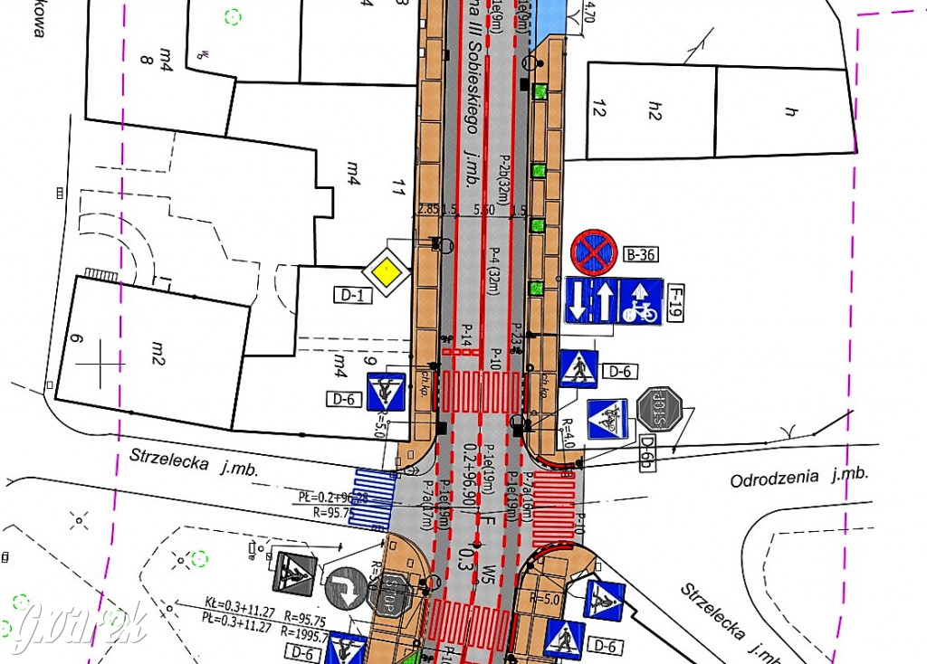 Plany przebudowanej ul. Sobieskiego w Tarn. Górach