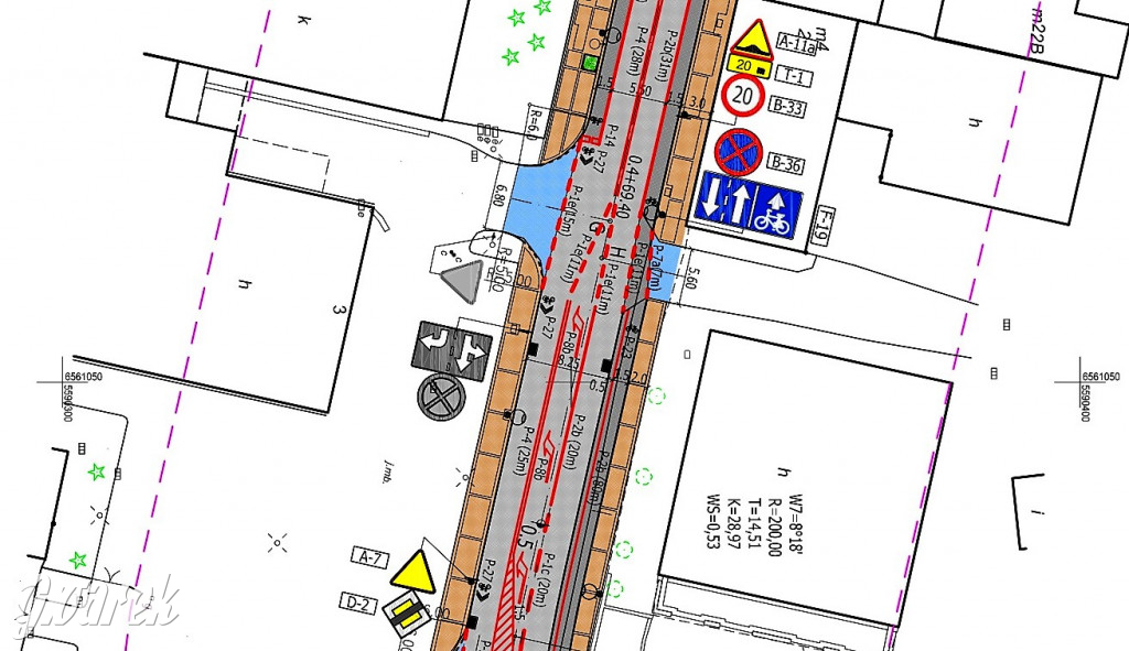 Plany przebudowanej ul. Sobieskiego w Tarn. Górach