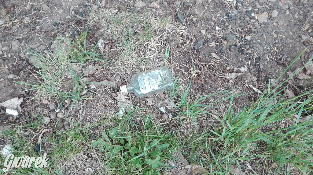 Spacer po parku Piny ze śmieciami w tle