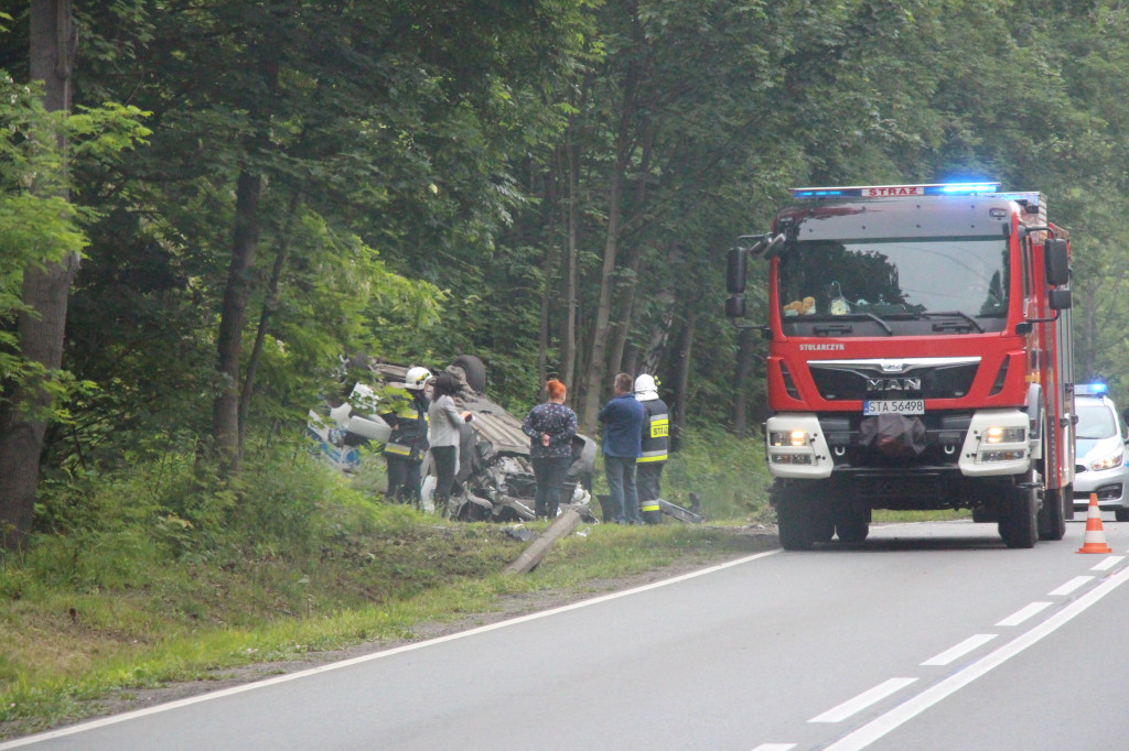 Dachowanie samochodu na DW 908