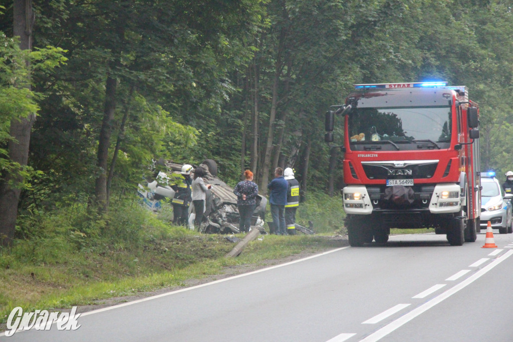 Dachowanie samochodu na DW 908