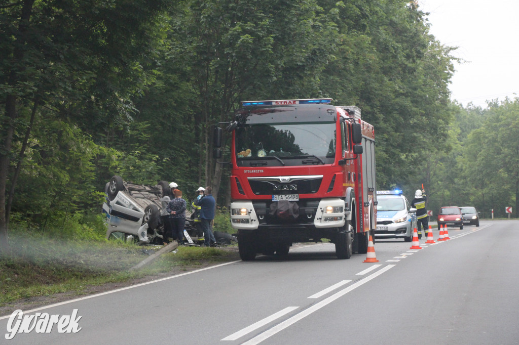 Dachowanie samochodu na DW 908