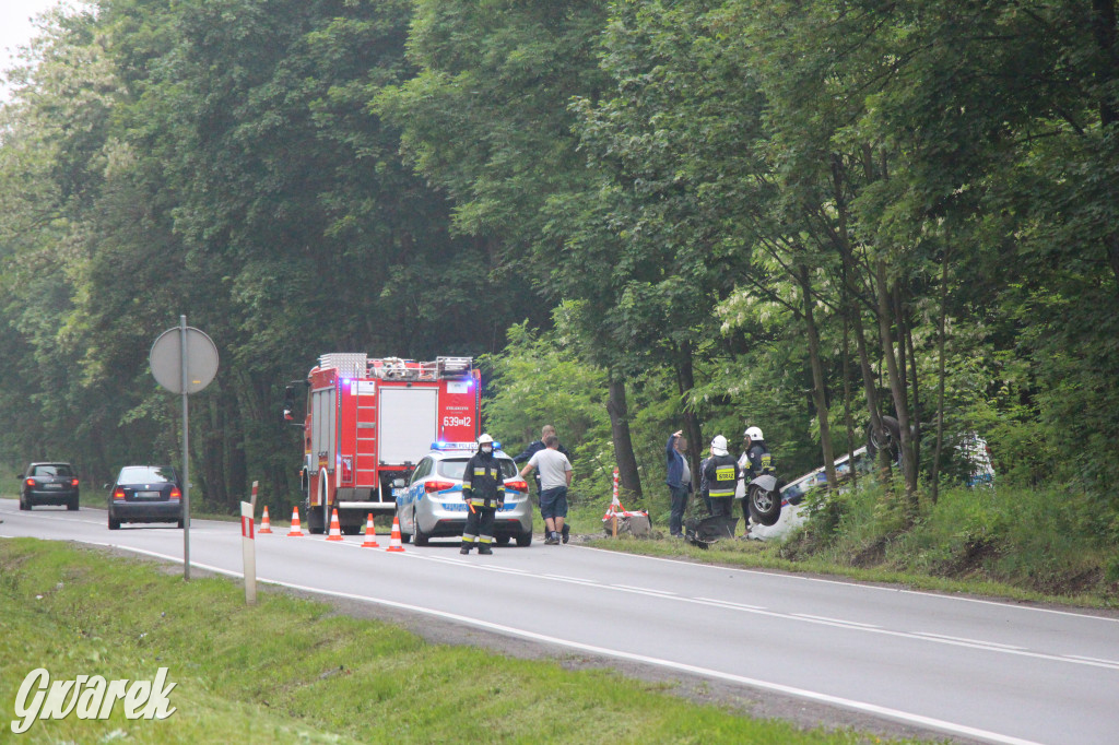 Dachowanie samochodu na DW 908