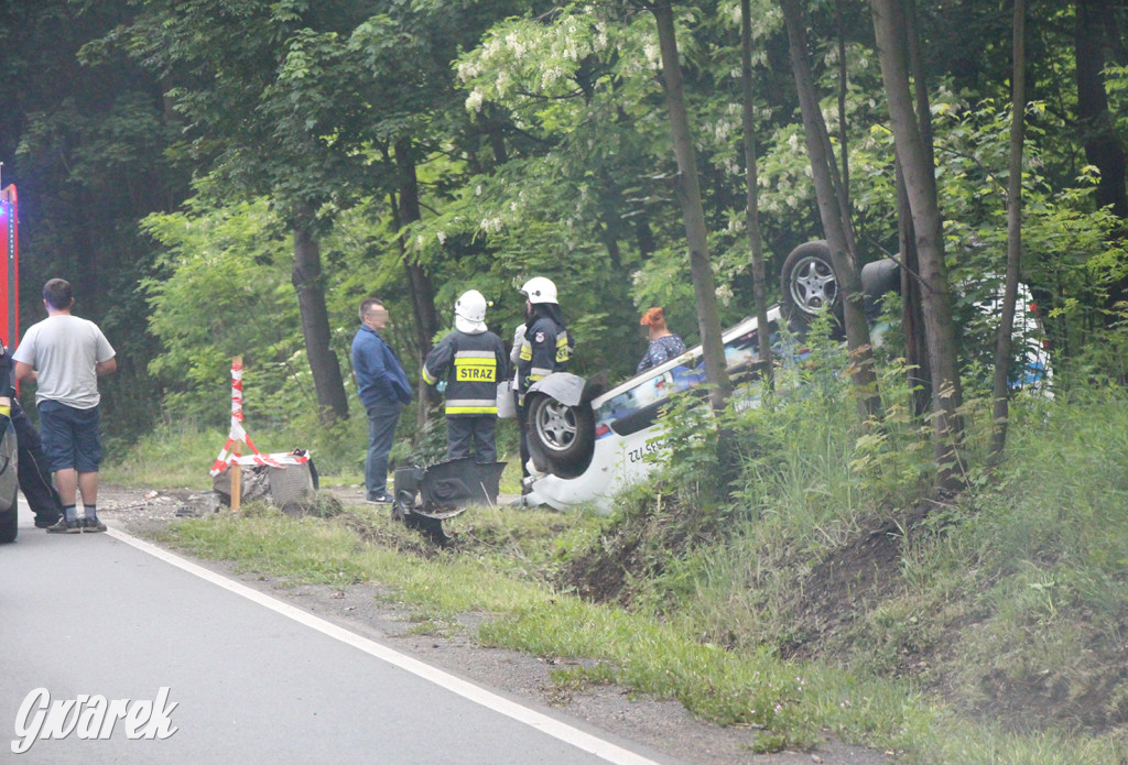 Dachowanie samochodu na DW 908