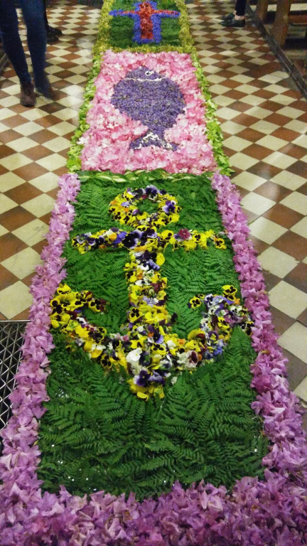 Dywan kwiatowy zamiast procesji