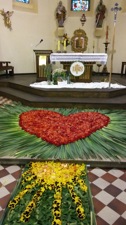 Dywan kwiatowy zamiast procesji