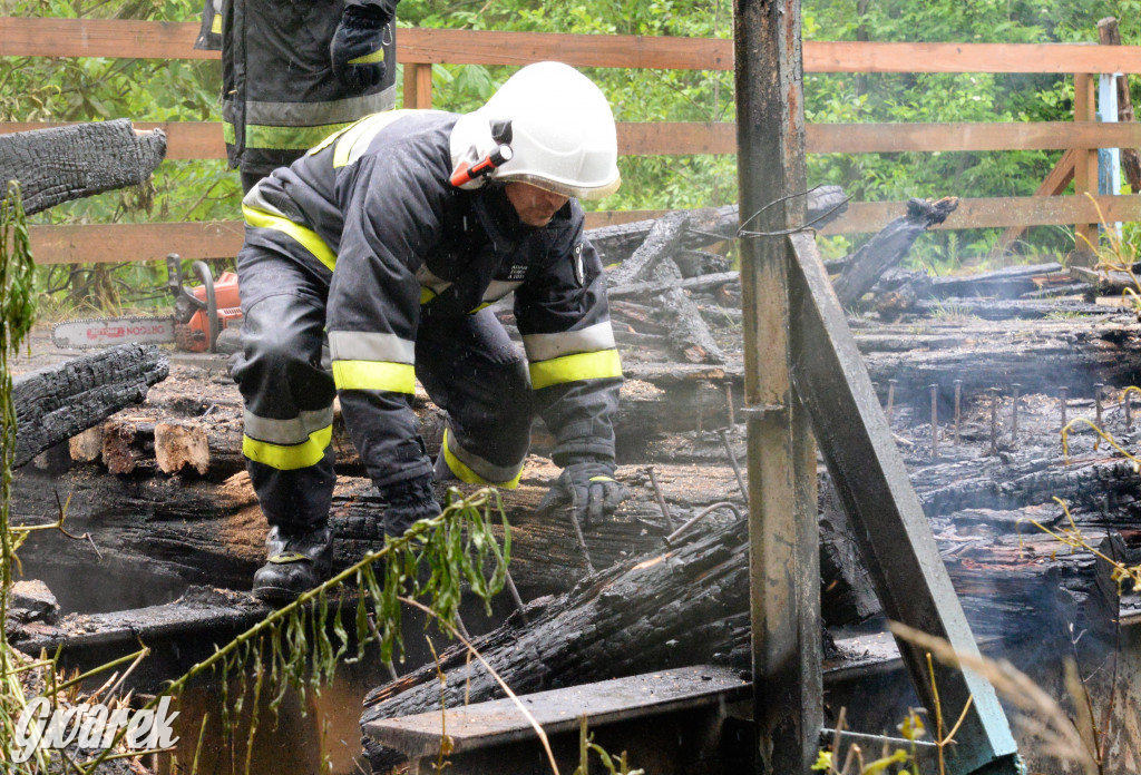 Spłonął most nad Małą Panwią