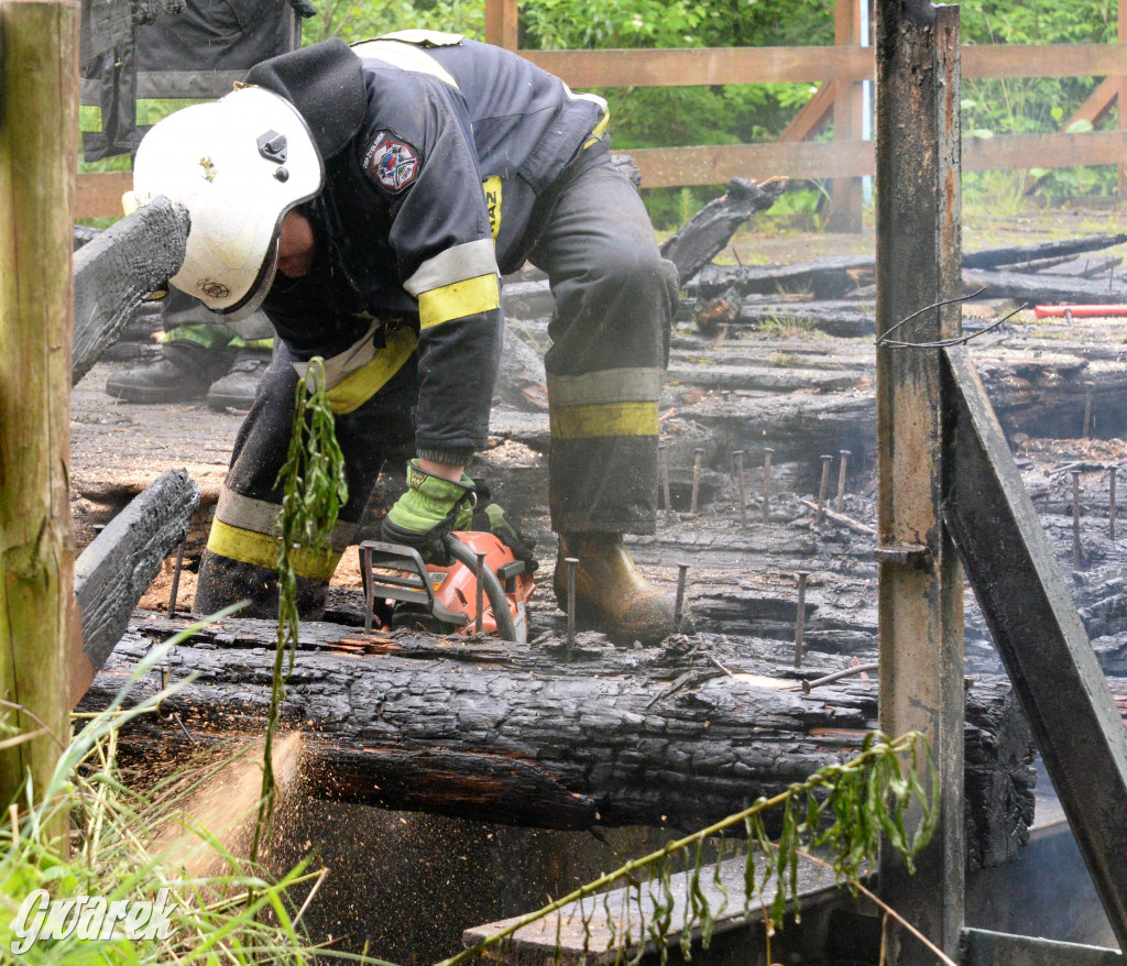 Spłonął most nad Małą Panwią