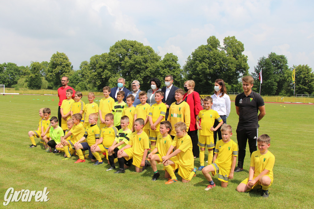 Premier Morawiecki na stadionie TS Gwarek