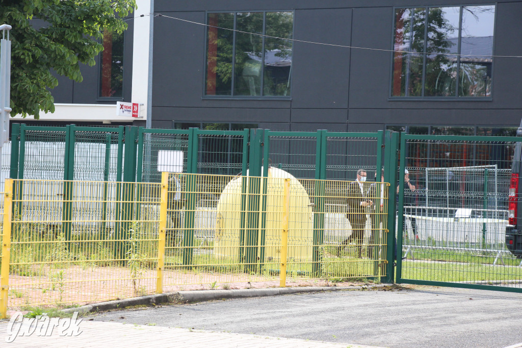 Premier Morawiecki na stadionie TS Gwarek