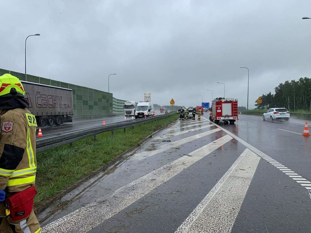 Wypadek na autostradzie. Zginął 46-latek