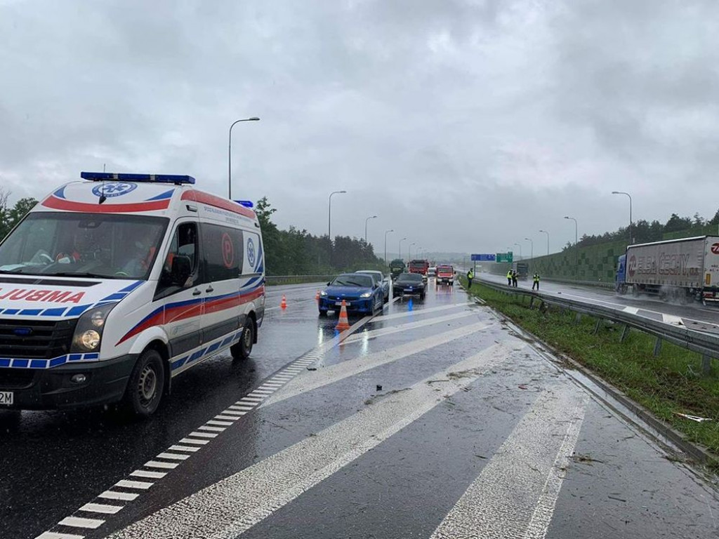 Wypadek na autostradzie. Zginął 46-latek