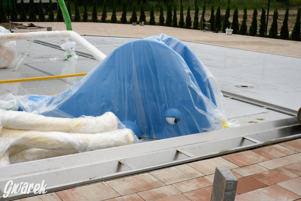 Tarnowskie Góry. Wodny plac zabaw na finiszu