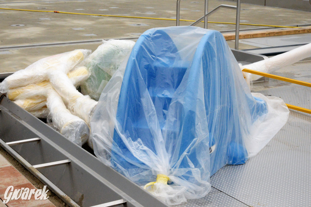 Tarnowskie Góry. Wodny plac zabaw na finiszu