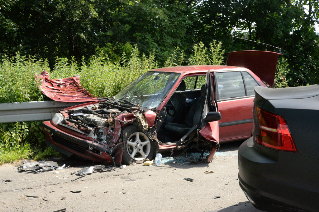 Tarnowskie Góry - Laryszów. Wypadek na prostej drodze
