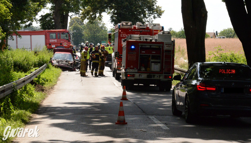 Tarnowskie Góry - Laryszów. Wypadek na prostej drodze