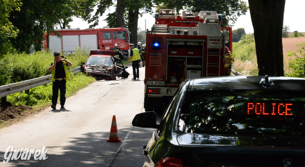 Tarnowskie Góry - Laryszów. Wypadek na prostej drodze