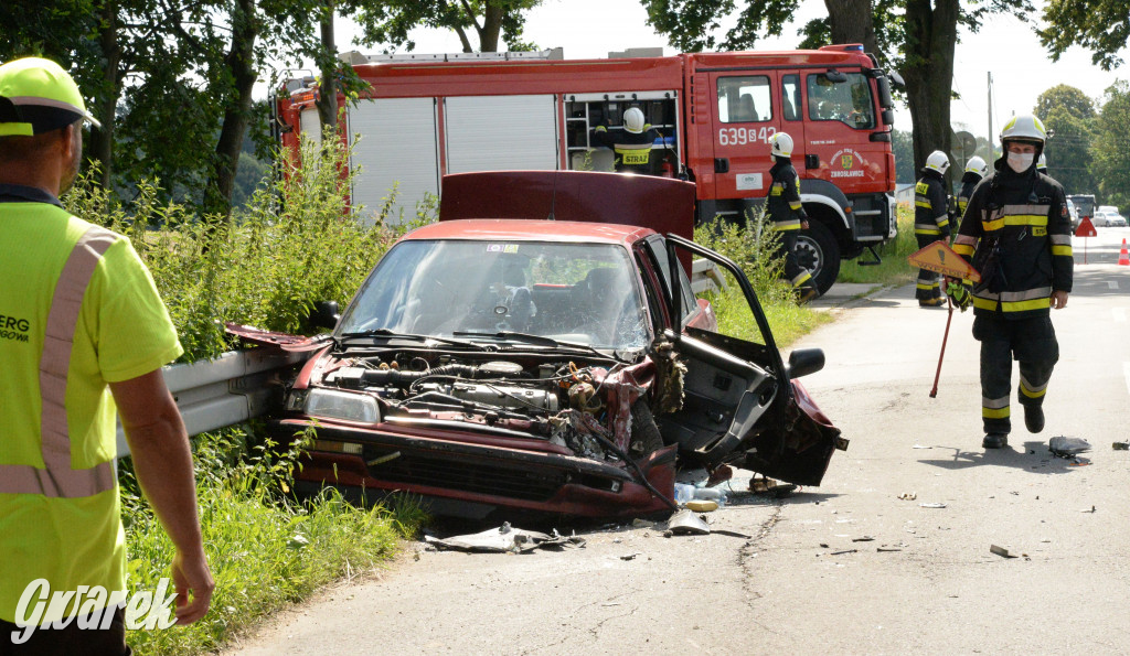 Tarnowskie Góry - Laryszów. Wypadek na prostej drodze