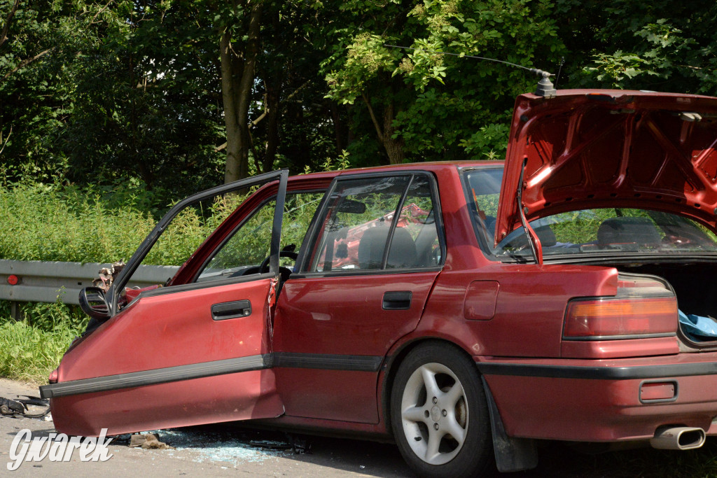 Tarnowskie Góry - Laryszów. Wypadek na prostej drodze
