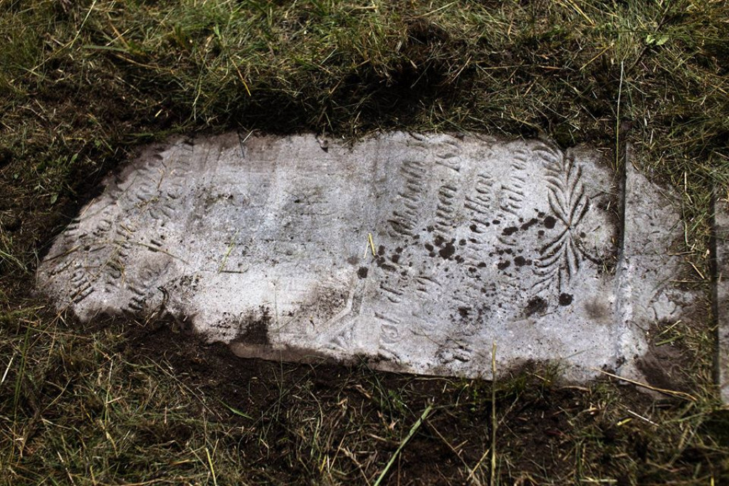 Sprzątanie żydowskiego cmentarza