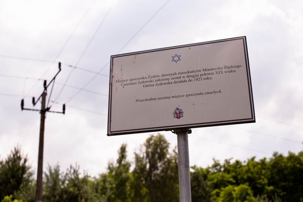 Sprzątanie żydowskiego cmentarza